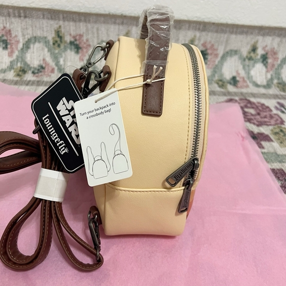 🎯 Loungefly Star Wars Tatooine Mini Backpack NWT - Picture 7 of 16